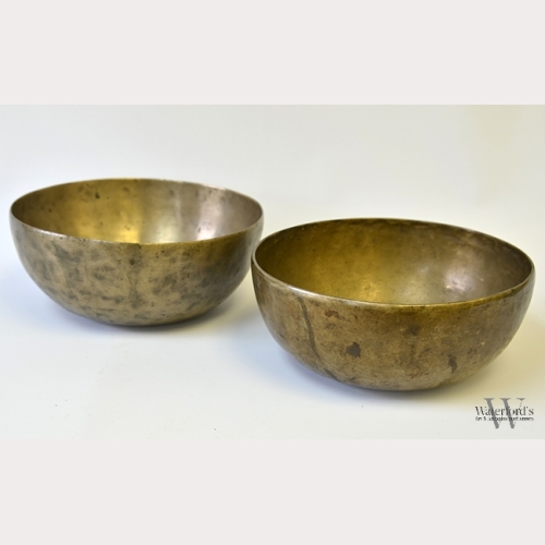 A Pair of Himalayan Brass Singing Bowls