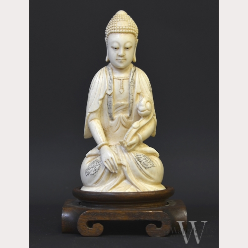 A 19th Century Chinese Ivory Buddha