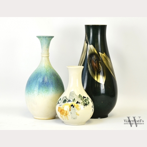 A Group of Three Japanese Vases
