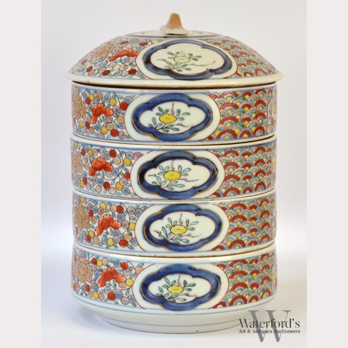 Early 20th Century Chinese Porcelain Bento Box