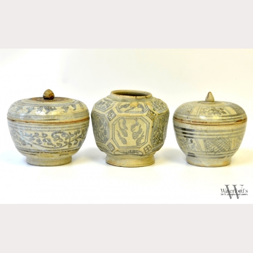 A Group of Three Vietnamese Ceramic Jars