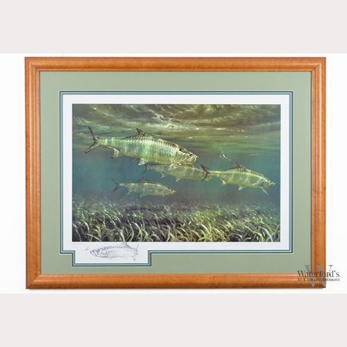 Four Trout in Stream