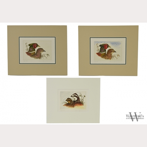 David Hagerbaumer (b. 1921), Lot of Quail Prints