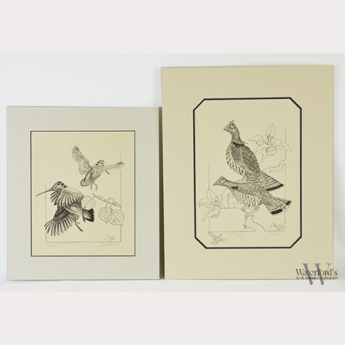 S. Mulak, Two Unframed Etchings