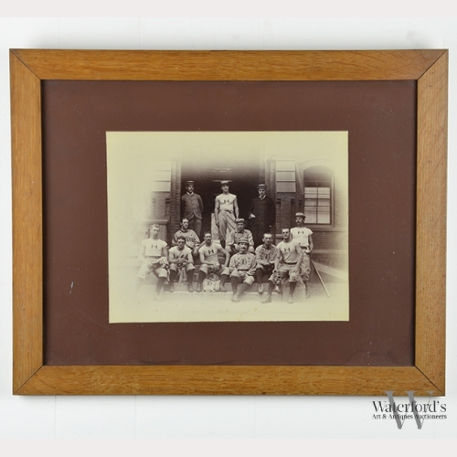 Late 19th C. Photograph, Harvard Baseball Players