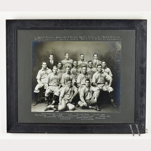 Dartmouth Baseball Team Cabinet Photograph
