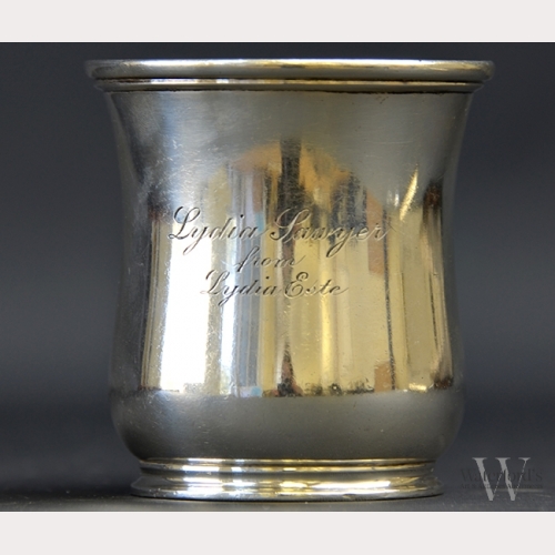 A Tiffany Sterling Silver Baby Cup
