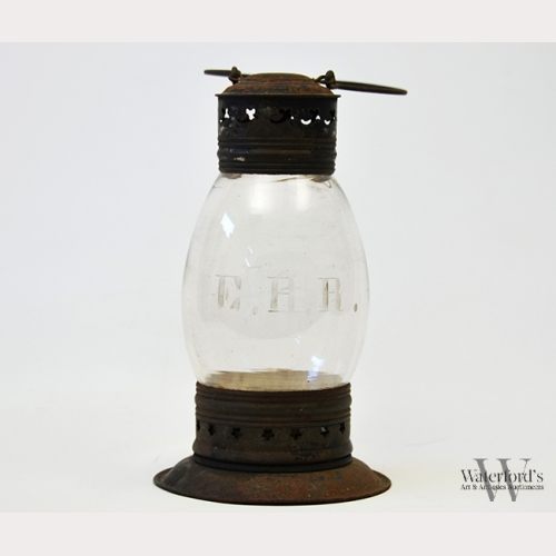 A 19th C. New England Glass Co. Railroad Lantern
