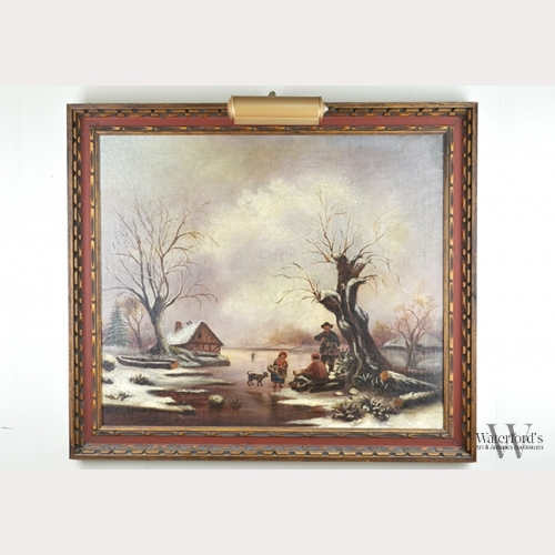 Winter Landscape, Oil on Board