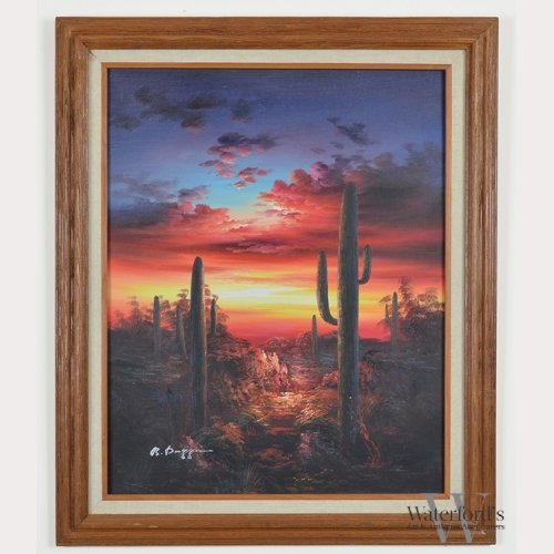 Desert Sunset by Artist Bernard Duggan