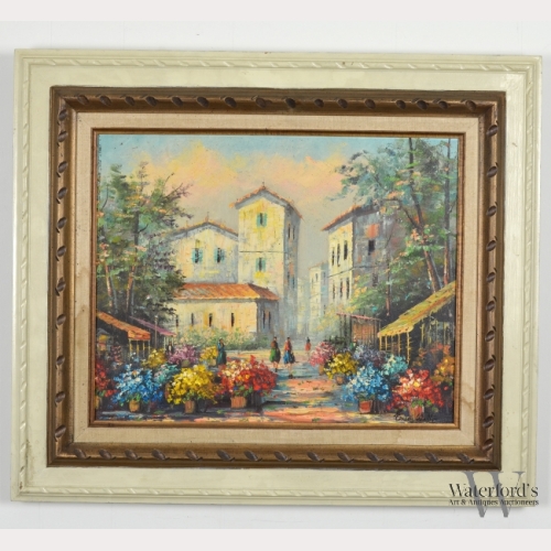 European Street Scene by Artist Emery Walton