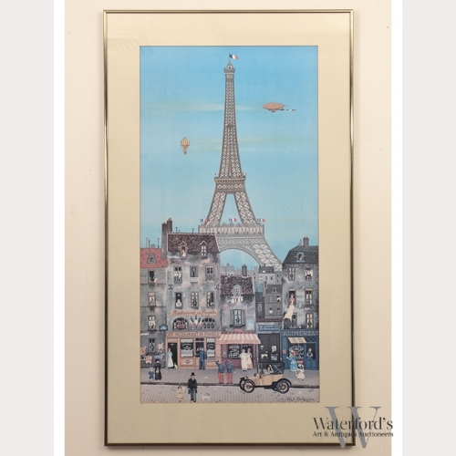 Eiffel Tower by Artist Michel Delacroix