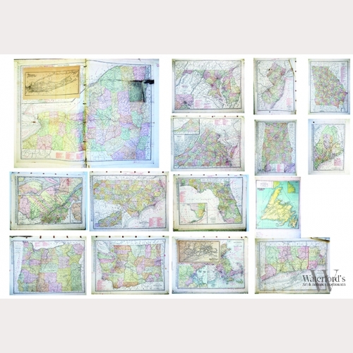 Early 20th Century Rand McNally State Maps