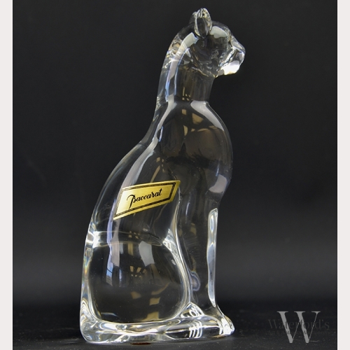 A Baccarat Crystal Cat