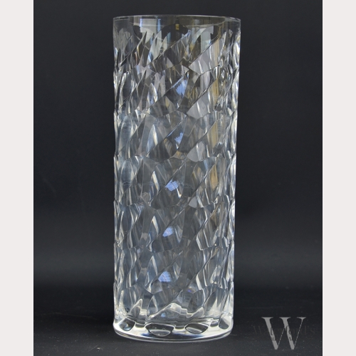 An Early Gunnar Cyren Orrefors Crystal Vase