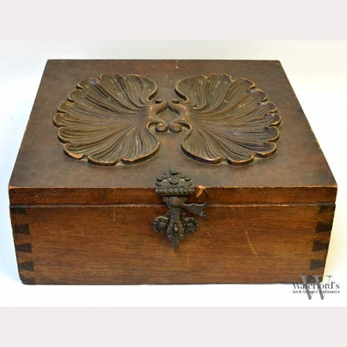 An English Oak Decorative Box