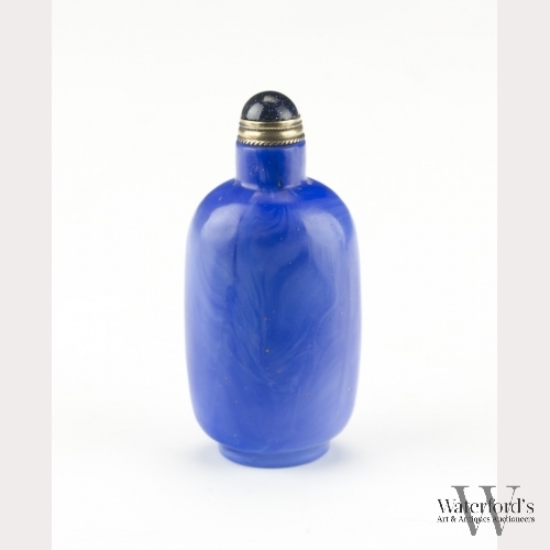 A Blue Peking Glass Snuff Bottle