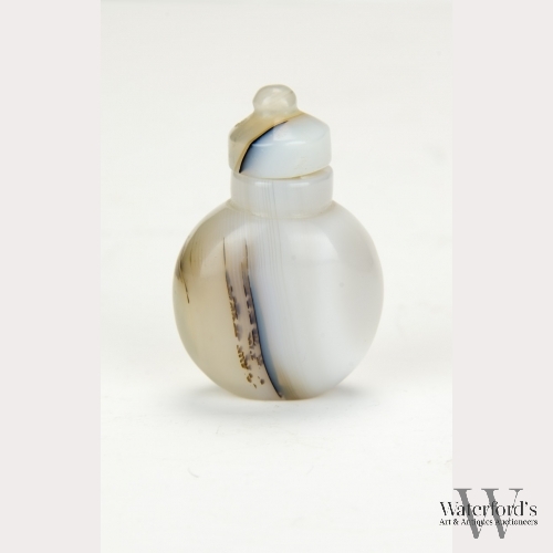 A White Agate Snuff Bottle