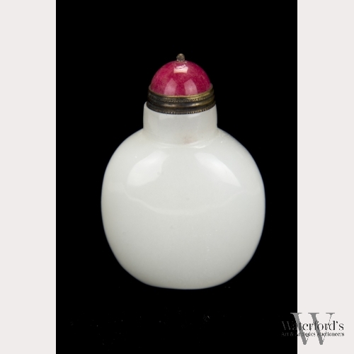 A White Jade Snuff Bottle