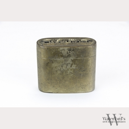 A Chinese Brass Box