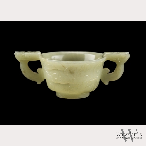 A Ming Style Celadon Jade Cup