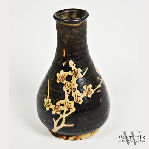 A Cizhou Yuhuchun Black Glazed Vase