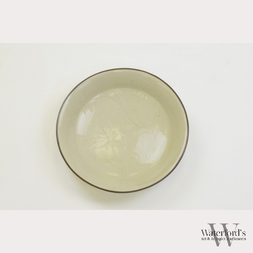 A Chinese Incised Ding Ware Dish