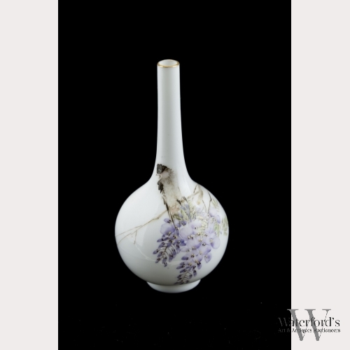 A Small Eggshell Porcelain Jingdezhen Bottle Vase
