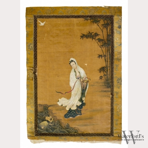 Anonymous, 19th Century Painting of Guanyin