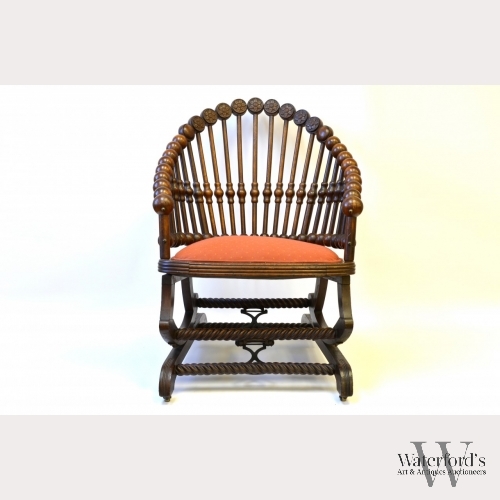 A George Hunzinger 'Lollipop' Rocking Chair