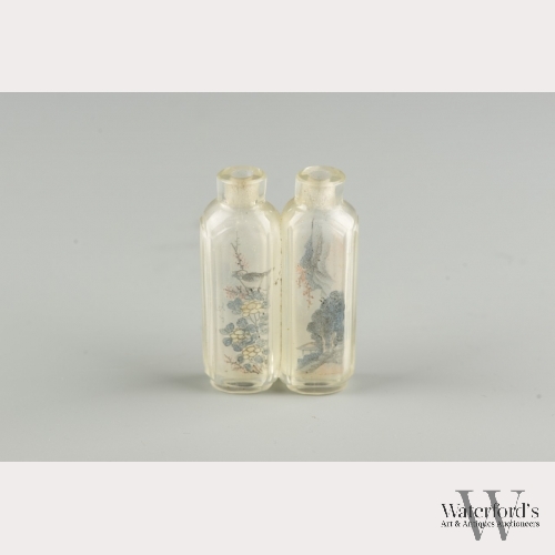 A Chinese Interior Painted Double Snuff Bottle