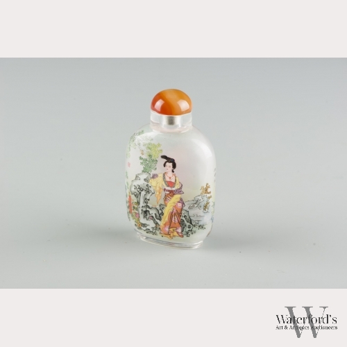 A Chinese Interior Painted Glass Snuff Bottle