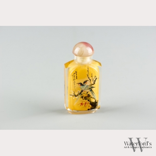 A Chinese Interior Painted Glass Snuff Bottle