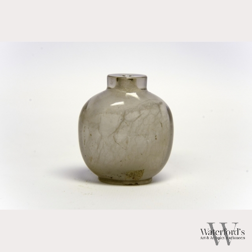 A Chinese Rock Crystal Snuff Bottle, 19th Century