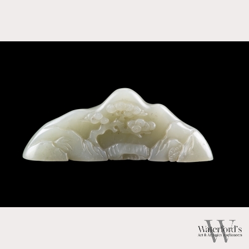 A Small Chinese White Jade Boulder