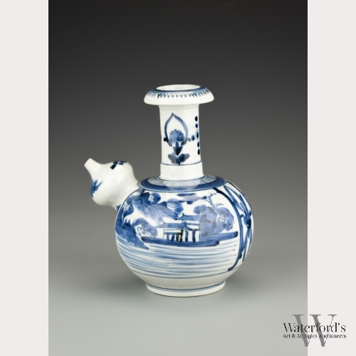 A Chinese Porcelain Blue and White Kendi