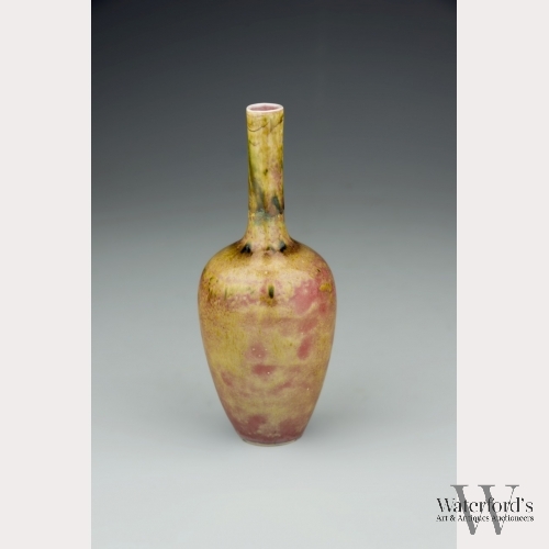 A Chinese Small Porcelain Peach Bloom Vase