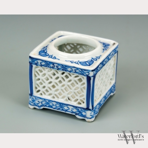 A Small Chinese Porcelain Reticulated Jar