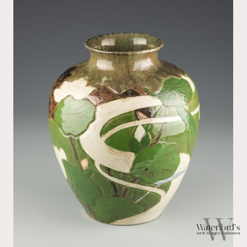 A Chinese Porcelain Vase with Lotus Flowers