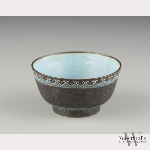 A Chinese Cloisonne Bowl with Red Wax Seal