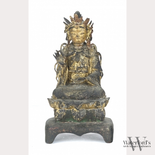 A Chinese Bronze Bodhisattva Guanyin, Ming Dynasty