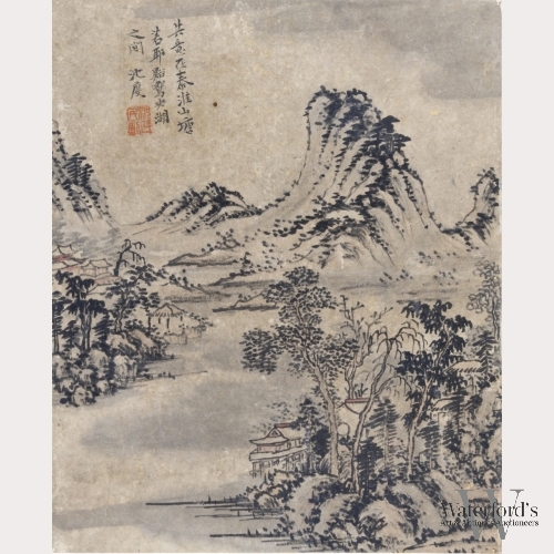 Shen Qin, Chinese Painting of a Landscape