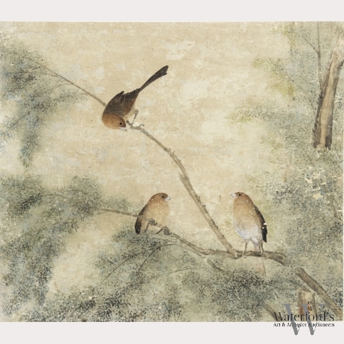 Lin Zhuang, Chinese Painting of Three Birds