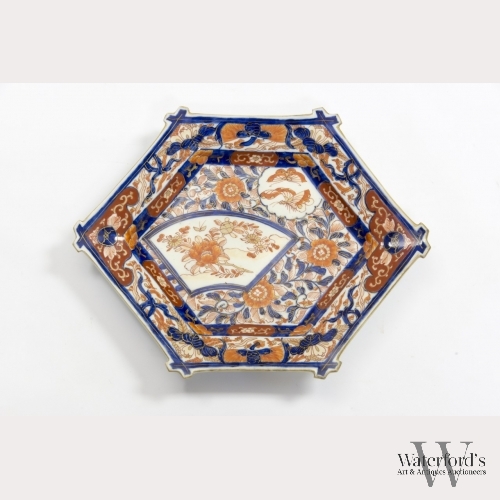 A Japanese Hexagonal Imari Plate