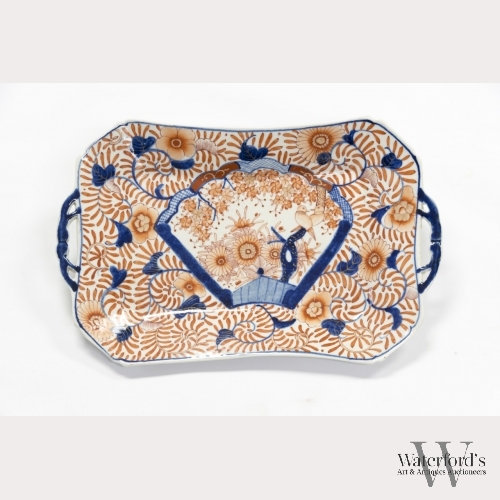 A Japanese Two-Handled Imari Tray