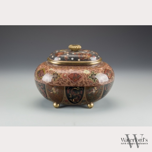 Attributed to Honda Yosaburo, Cloisonne Koro