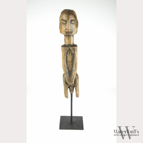 An African Hand Carved Wooden Figure, Male
